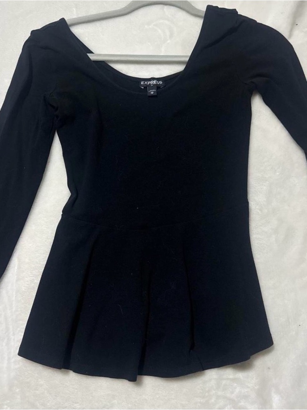 Express Black Crewneck Top
